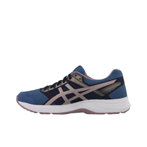 Asics Gel-Contend 5 Wear-Resistant Low-Top Running marat Women's Blue Pink