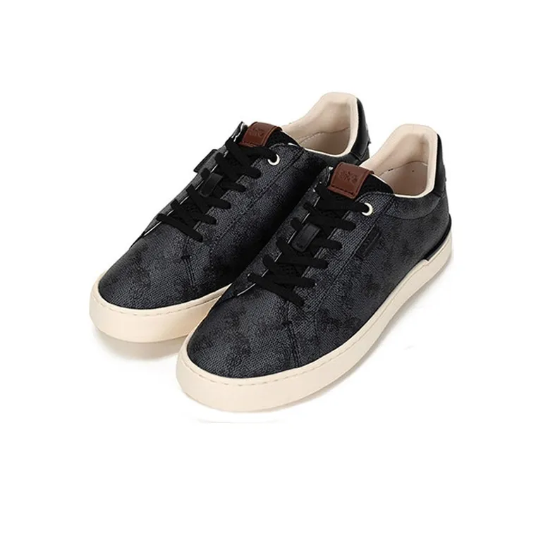 COACH Lowline Low Top Stylish Skateboarding Shoes Men's Blue Gray-2