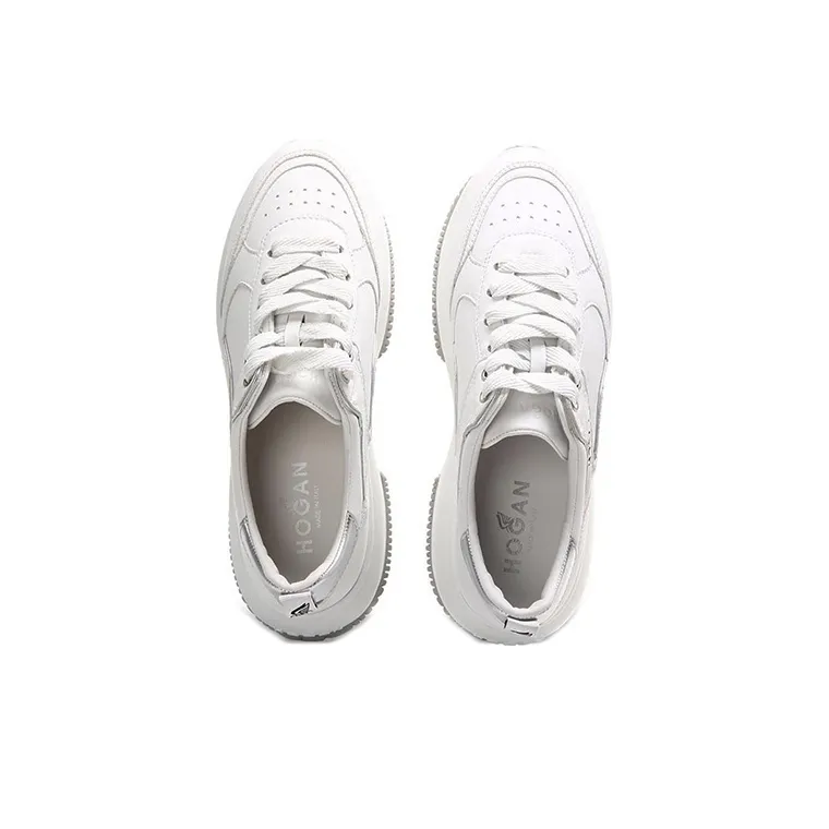 HOGAN Maxi I Active Wear-Resistant Low-Top Casual Shoes Women's White-2