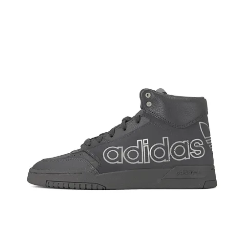 Adidas Originals Drop Step Skateboard Shoes Unisex High-Top Dark Gray