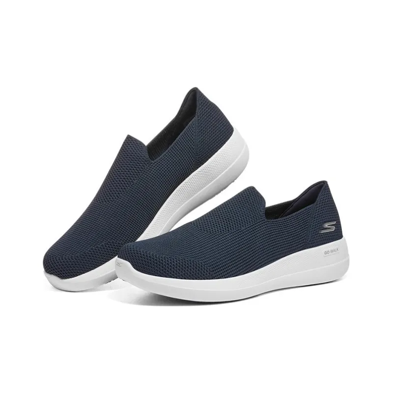 Skechers GO WALK Stability Cushioning Abrasion Resistant Breathable Rebound Low Top Casual Shoes Men's Marine Blue-2
