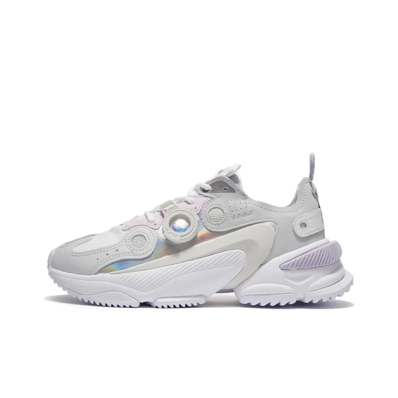 LiNing Nebula M1 Low Top Athletic Shoes Women's Gray-0