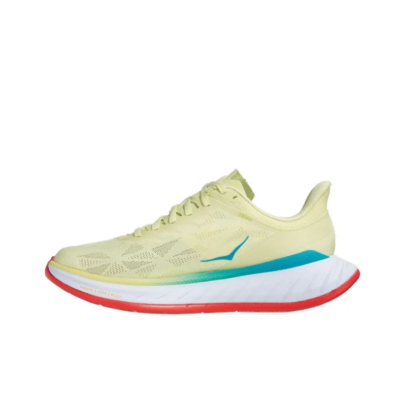 HOKA ONE ONE Carbon X 2 Luminary Green Hot Coral Women's-1