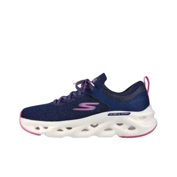 Skechers Glide Step Running Shoes Women's Low-Top Marine Blue/Pink