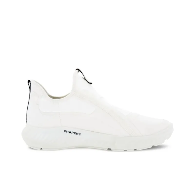 Ecco ATH 1FW Alpha Breathable Low Top Sports Casual Shoes Women's White-1
