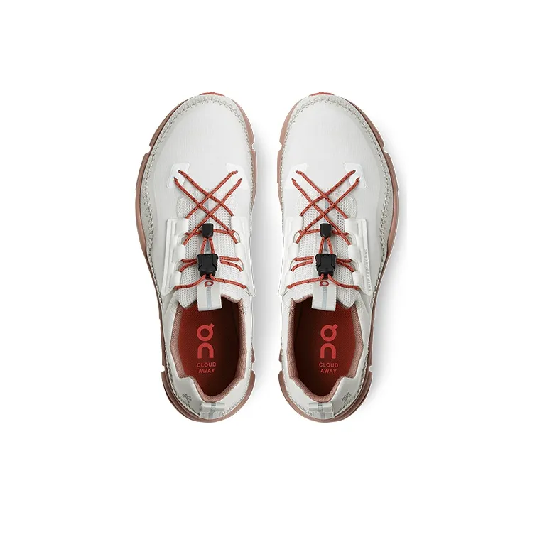 On Cloudaway Low Top Running Shoes Women's White Red-3