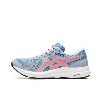 Asics Gel-Contend 7 Wear-Resistant Low-Top Running Shoes Women's Blue Pink