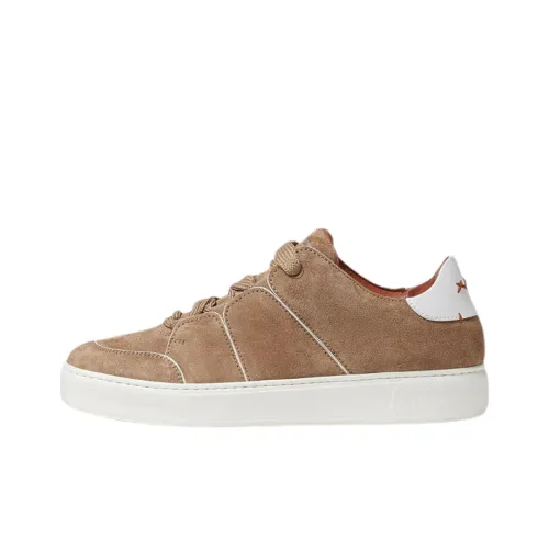 Ermenegildo Zegna Skateboard Shoes Men Low-Top Light Beige