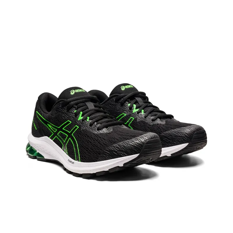Asics Gel-Phoenix 11 Slip-Resistant Cushioning Low-Top Running Shoes Men's Black Green-2