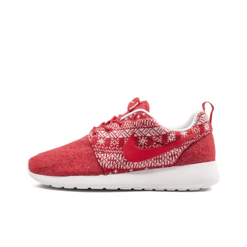 Nike Roshe Run Running Shoes Women's Low-Top Red/White