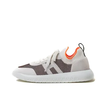 HERMES Crew Anti Slip Wear Resistant Low Top Casual Shoes Women's Gray White