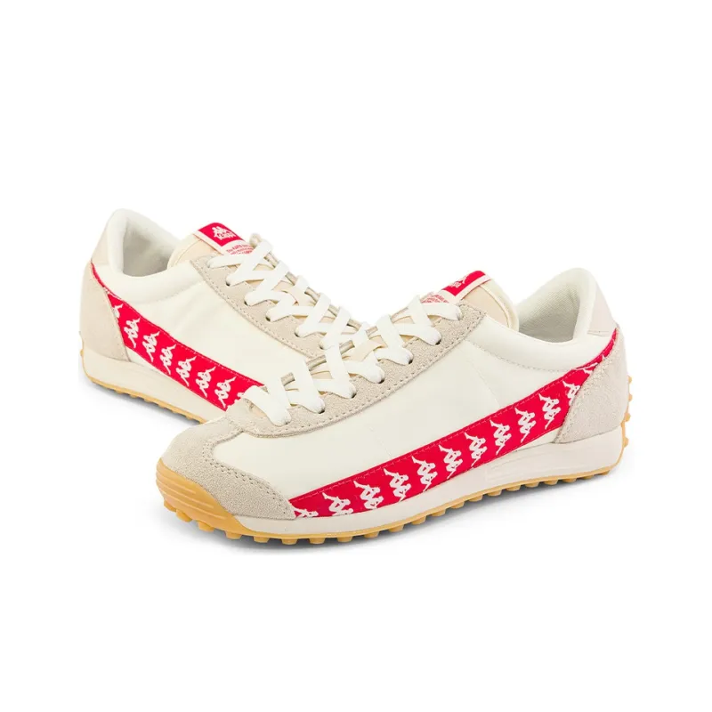 Kappa Coverage Low-Top Training Running Shoes Unisex White Red Khaki Brown-3