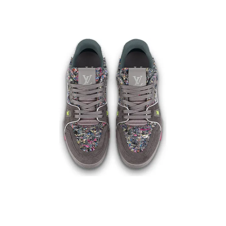 LOUIS VUITTON Lv Trainers 'Grey With Colorful Mesh'-2