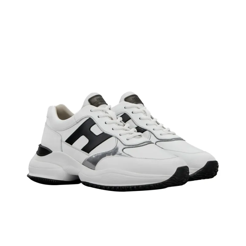 HOGAN Interaction Cushioning Anti-Slip And Wear-Resistant Low-Top Casual Shoes Men's White-2