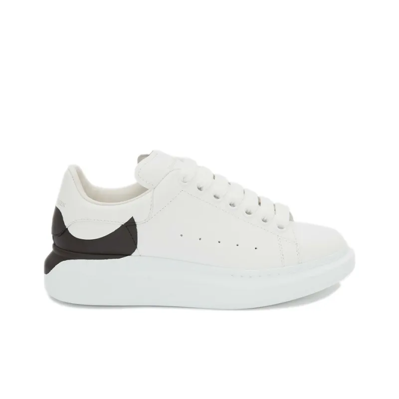 Alexander McQueen Oversized Sneaker 'White Black Heel' Women's-1
