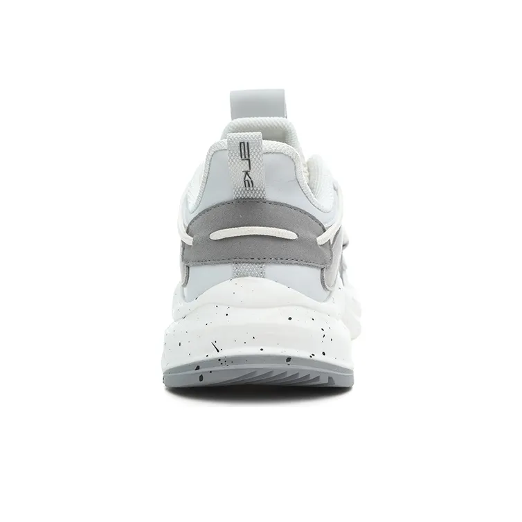 Erke Tien Wu Anti Slip Wear Resistant Low Top Casual Shoes Women's Ivory White-4