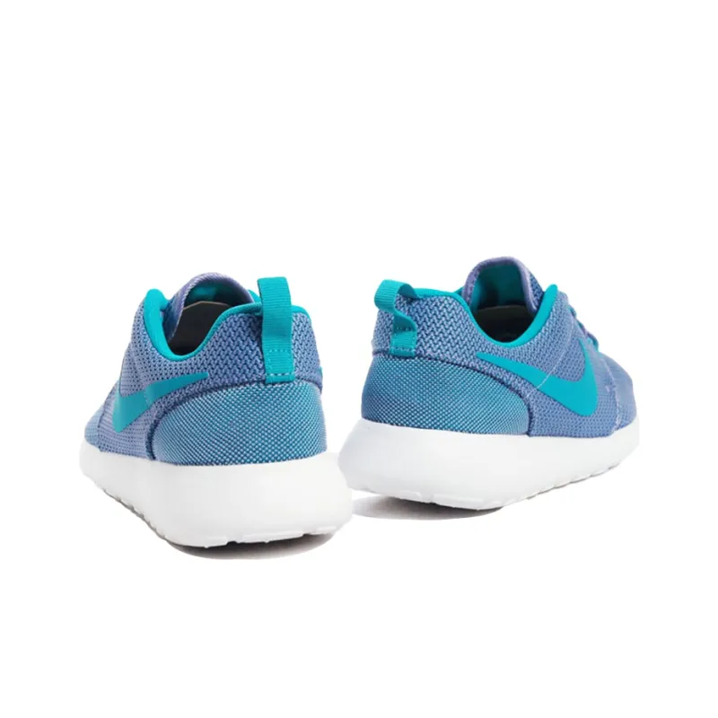 Nike Rosherun Cushioned Anti-Slip And Wear-Resistant Lightweight Low-Top Running Shoes Women's Sky Blue-3