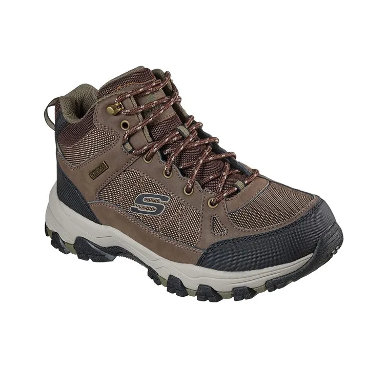 Skechers Relaxed Fit Selmen Melano Anti Slip Wear Resistant Outdoor Shoes Men's Brown-2