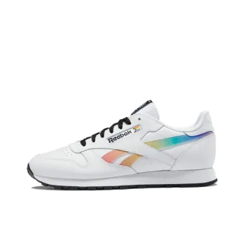 Reebok Classic Leather Pride Cozy Breathable Casual Shoes/Sneakers Unisex White Orange