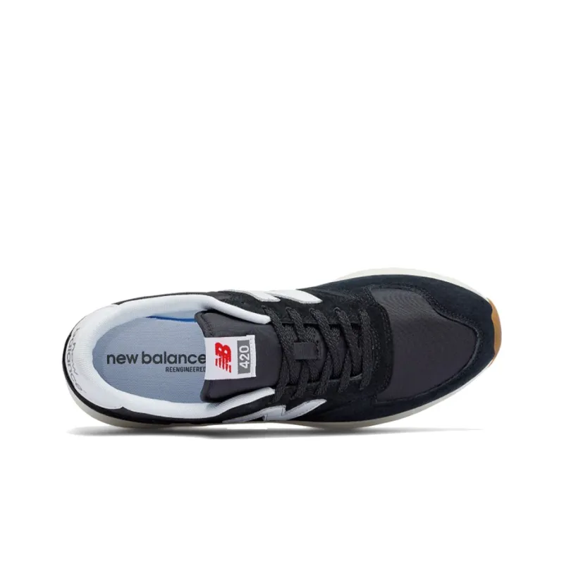 New Balance 420 Re Engineered Black White-3