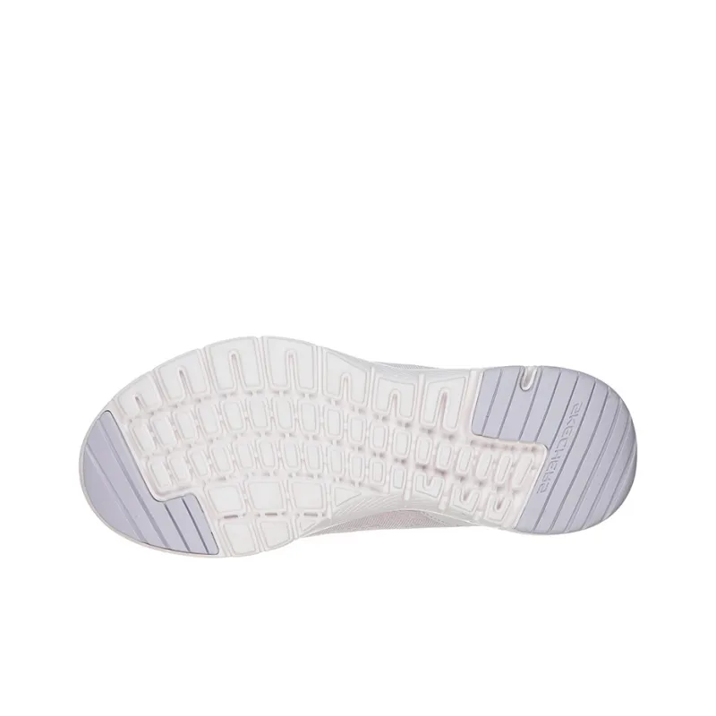 Skechers Flex Appeal 3.0 Lightweight Low-Top Running Shoes Women's White Pink-3