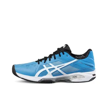Asics Gel-Solution Speed 3 Clay Wear-Resistant Low-Top Tennis Shoes Men's Blue