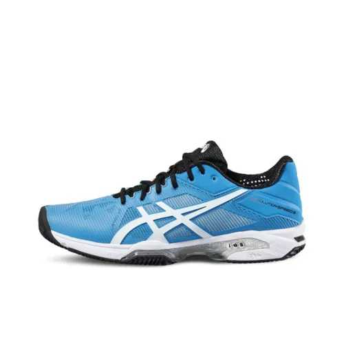 Asics Gel-Solution Speed 3 Tennis Shoes Men Low-Top Blue