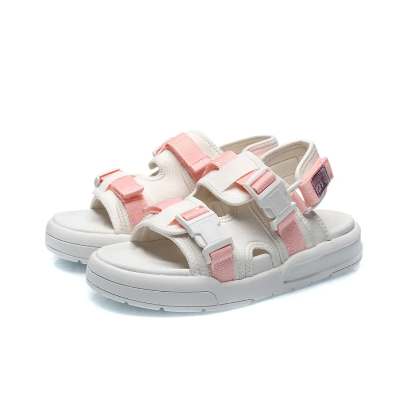 LiNing Coca Beach Sandals Women's Pink White-2