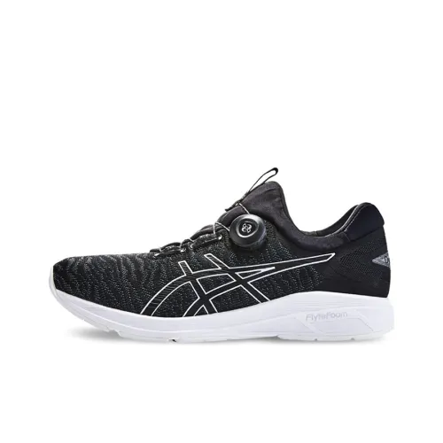 Asics Dynamis Wear resistant And Waterproof Low Top Running Shoes Men's Black White