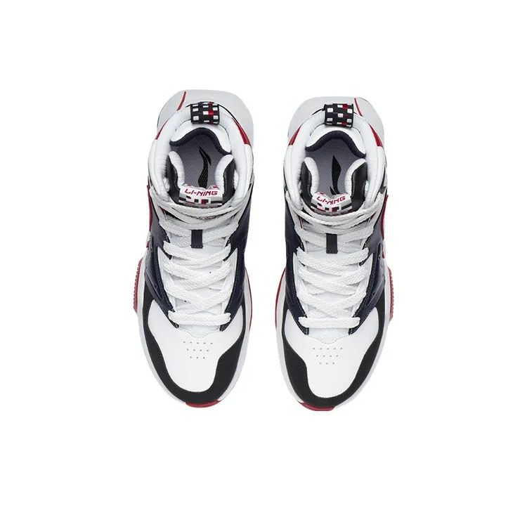 LiNing Shock Absorbers With Slip Resistant And Abrasion Resistant Properties High Top Casual Shoes Men's-3