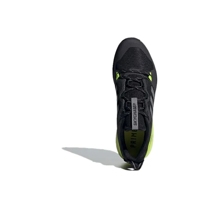 Adidas Terrex Skychaser 2 Breathable Low-Top Trekking Shoes Men's Black Gray Yellow-4