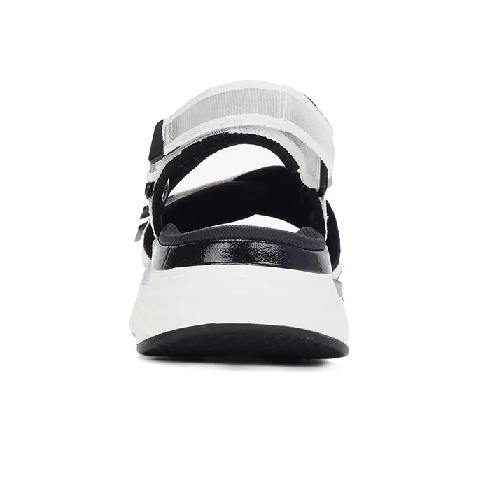 Skechers Max Cushioning Beach Sandals Women's White Black-3