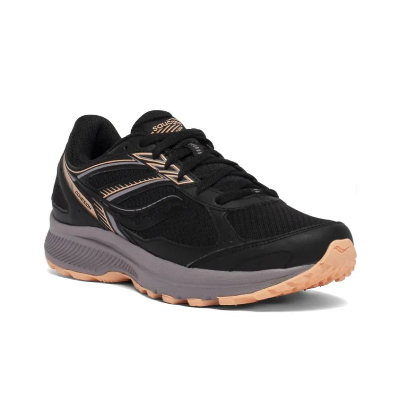 Saucony Cohesion 14 Low-Top Running Shoes Women's Black Orange-2