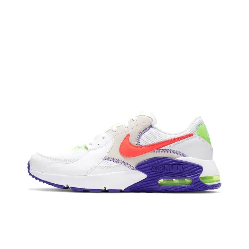 Nike Air Max Excee White Indigo Burst Volt Bright Crimson