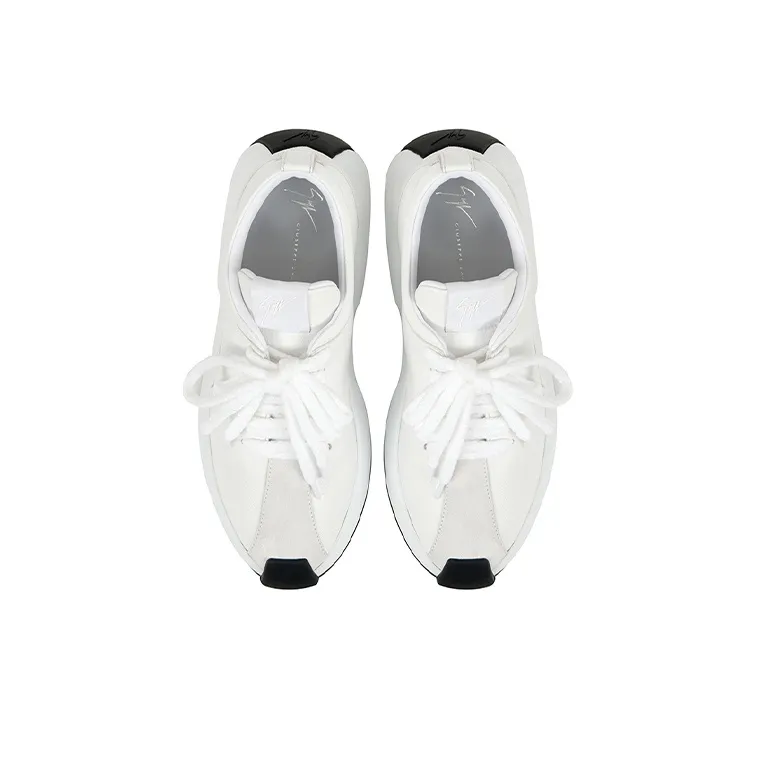 Giuseppe Zanotti/GZ Fero Cushioning, Slip Resistant, And Abrasion Resistant Low Top Casual Shoes Men's White-4