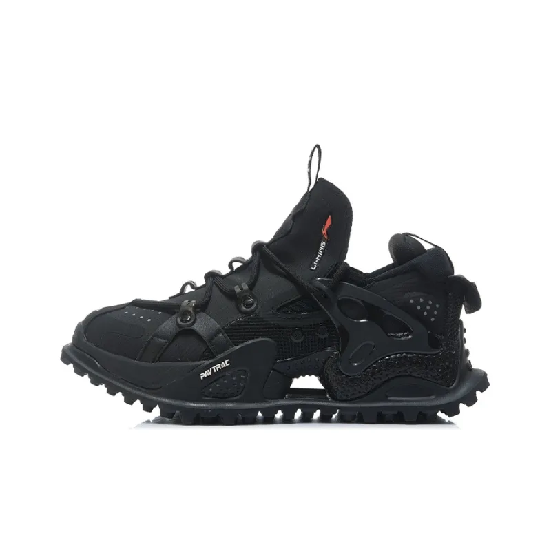 LiNing Pan Gu Chunky Sneakers Women's Low Top Black-0