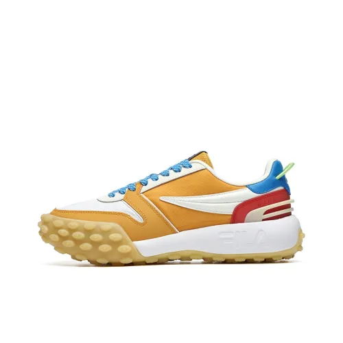 FILA Gara Casual Shoes Men Low-Top Gold Mango Yellow/FILA White