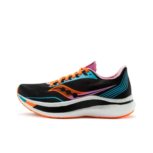 saucony Women's Endorphin Pro 'Black Deep Orange'