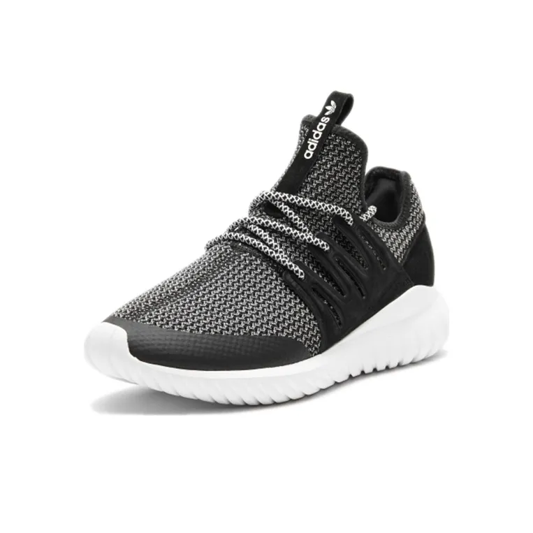 Adidas Originals Tubular Cozy Breathable Running Shoes Black White Unisex 'Black White'-1