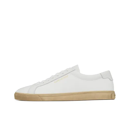 SAINT LAURENT Andy Skateboard Shoes Men Low-Top White