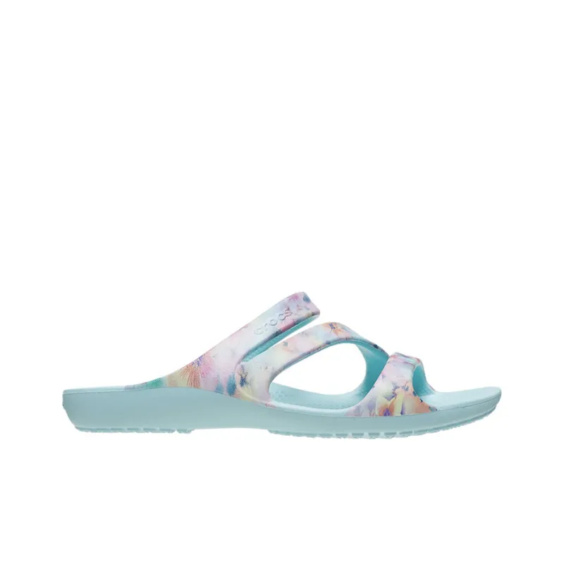 Crocs Kadee Slide Slippers Women's Glass Blue-1
