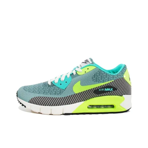 Nike Air Max 90 Running Shoes Men Low-Top Green/Blue