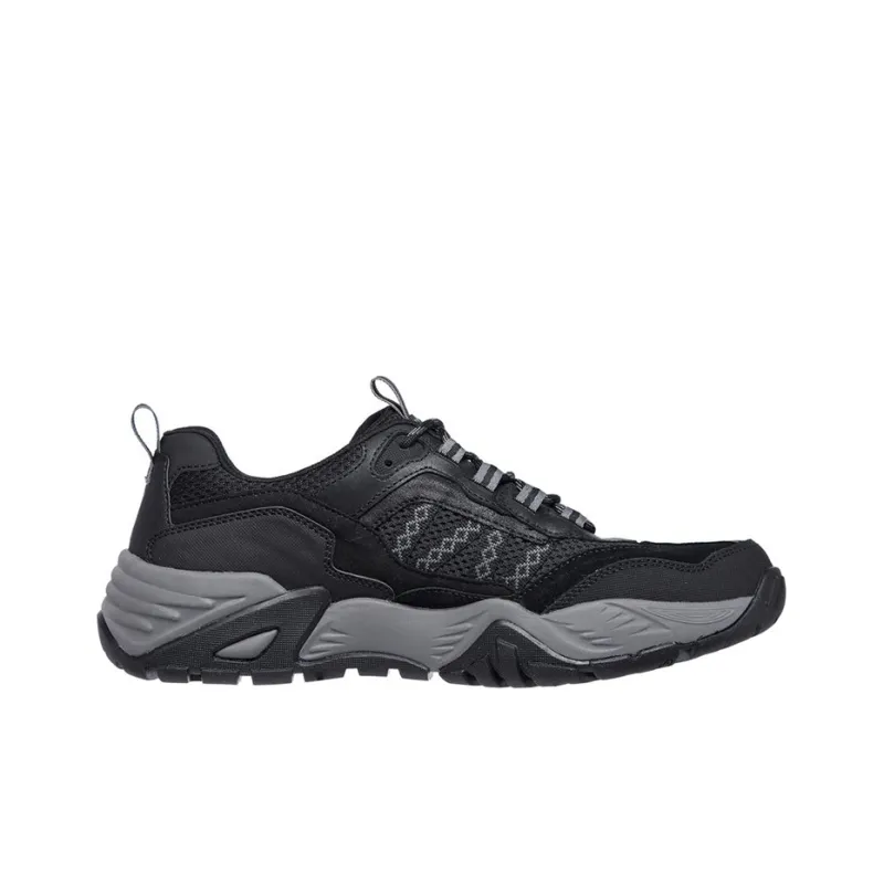 Skechers ARCH FIT RECON Cushioning Anti-Slip And Wear-Resistant Low-Top Trekking Shoes Men's Black-1