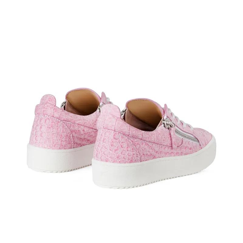 Giuseppe Zanotti/GZ Low Top Skateboard Shoes Women's Pink-2