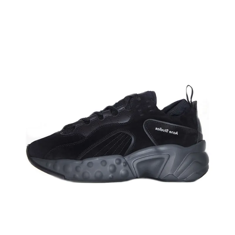 Acne Studios Manhattan Low Top Athletic Shoes Women's Black-0