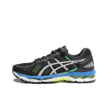 Asics Gel-Kayano 22 Wear-Resistant Slip-Resistant Low-Top Running Shoes Men's Black Silver