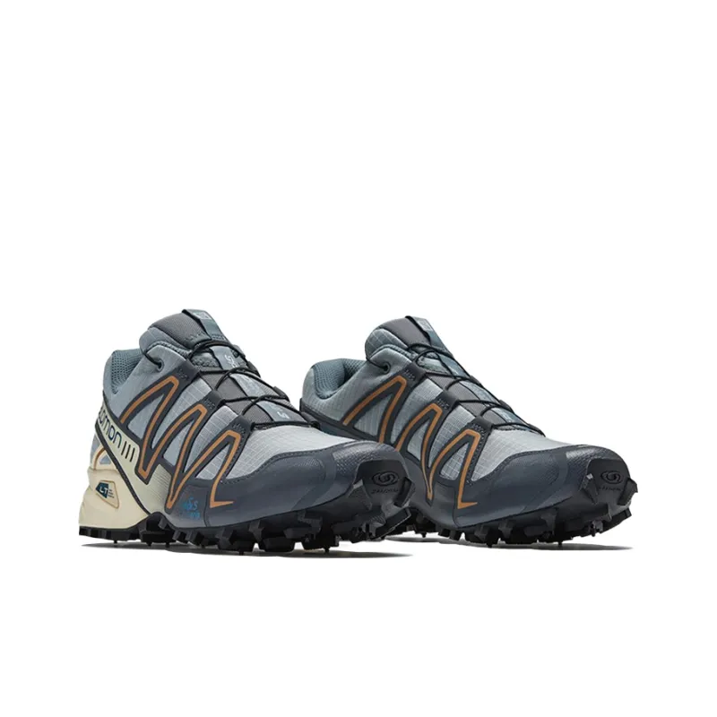 SALOMON Speedcross 3 Anti-Slip And Wear-Resistant Breathable Low-Top Running Shoes Unisex Gray-2