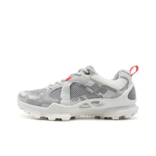 Ecco Striding C Low-Top Hiking/Trekking Shoes Women's White Camouflage