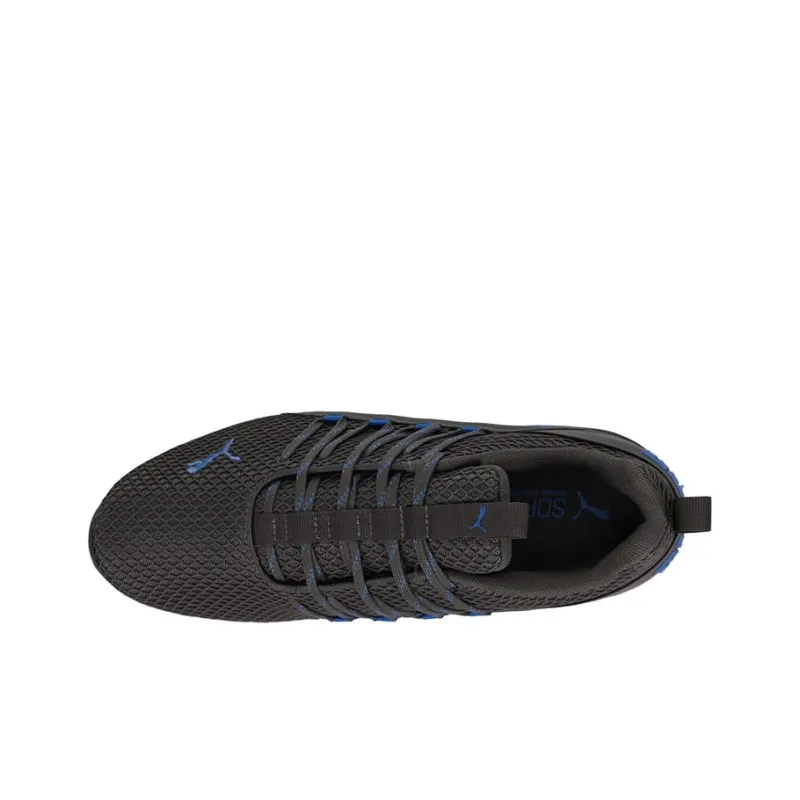 PUMA Axelion Slip-Resistant Lightweight Cushioning Low-Top Running Shoes Men's Black-3
