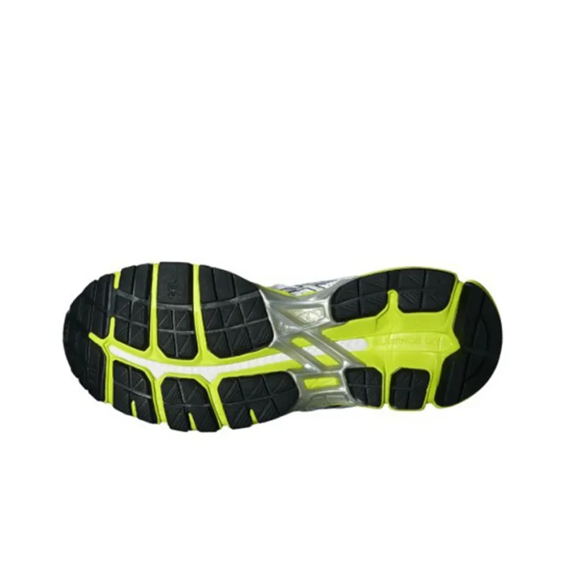 Asics Gel-Kayano 21 Slip-Resistant Low-Top Running Shoes Women's White Blue Yellow-4